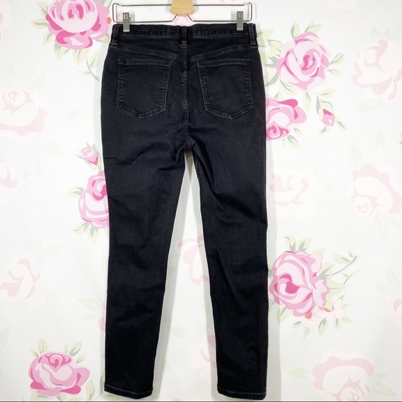 Free People High Rise Black Skinny Denim Jeans 31 - Picture 7 of 10